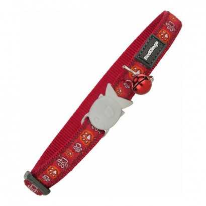 Cat Collar Red Dingo Style Red 20-32 cm Animal footprints-Travelling and walks-Verais