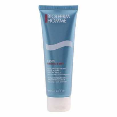 Cleansing Foam Homme T-Pur Biotherm 125 ml-Cleansers and exfoliants-Verais