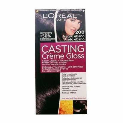 Amoniakfreie Färbung Casting Creme Gloss L'Oreal Make Up Casting Creme Gloss Ebenholzschwarz 180 ml-Haarfärbemittel-Verais