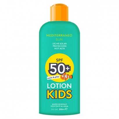 Sun Milk Kids Swim & Play Mediterraneo Sun SPF 50 (200 ml)-Protective sun creams for the body-Verais