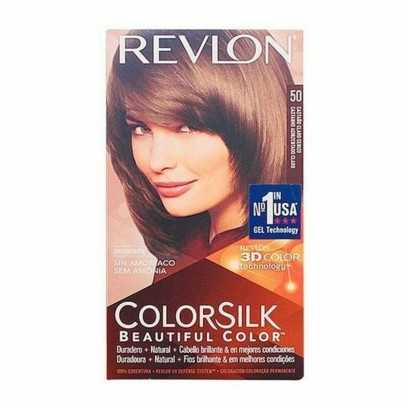 Dye No Ammonia Colorsilk Revlon 929-95509 Light Ash Chestnut (1 Unit)-Hair Dyes-Verais