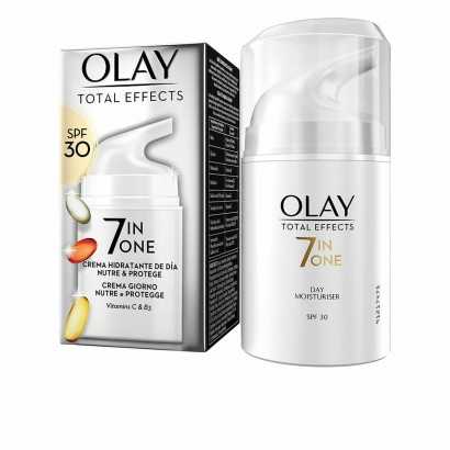 Feuchtigkeitsspendende Tagescreme Olay Total Effects 7 in 1 Nahrhaft 50 ml Spf 30-Anti-Falten- Feuchtigkeits cremes-Verais