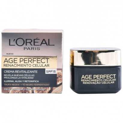 Nourishing Day Cream L'Oreal Make Up Age Perfect SPF 15 (50 ml) (50 ml)-Anti-wrinkle and moisturising creams-Verais