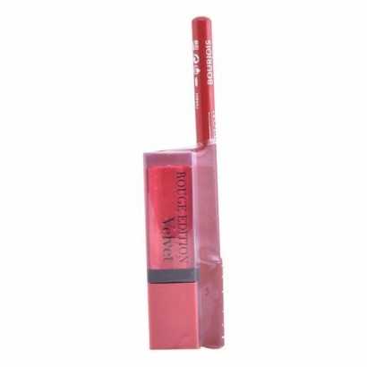 2 in 1 lip and eye liner Rouge Bourjois Rouge Edition Velvet (2 pcs)-Cosmetic and Perfume Sets-Verais