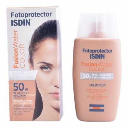 Sun Block Fusion Water Isdin 690018148 Spf 50 (50 ml) Medium Spf 50 50 ml-Protective sun creams for the face-Verais