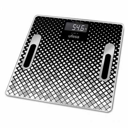 Digital Bathroom Scales UFESA BE1855 Black/White 30 x 30 cm Negro-Bathroom scales-Verais