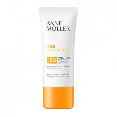 Sun Block ÂGE SUN RESIST Anne Möller Spf 50+ (50 ml) 50+ (50 ml)-Protective sun creams for the body-Verais