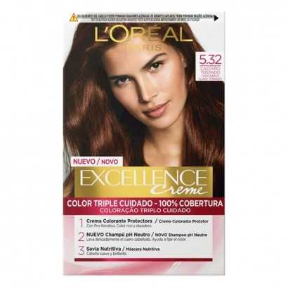 Tinte Permanente Excellence L'Oréal Paris AA112600 5.32 Nº 9.0-rubio muy claro Nº 8.0-rubio claro 192 ml-Tintes de pelo-Verais