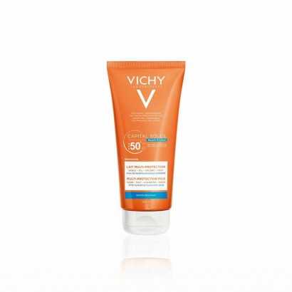 Sun Block Capital Soleil Lait Multi-Protection Vichy (200 ml)-Protective sun creams for the body-Verais