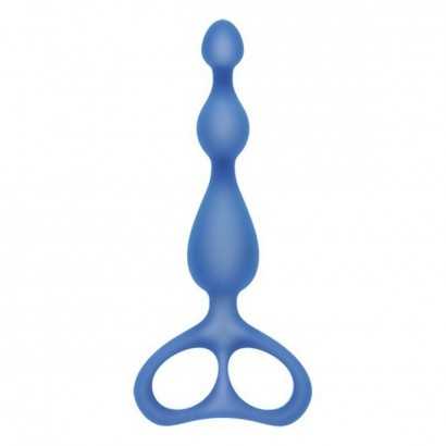 Anal Beads S Pleasures Shorty Blue Silicone-Anal beads-Verais