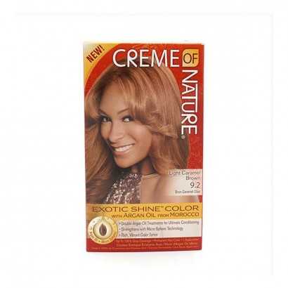 Dauerfärbung Argan Color Creme Of Nature Light Caramel Brown 9.2-Haarfärbemittel-Verais