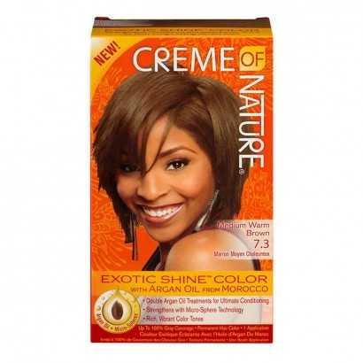 Dauerfärbung Argan Color Creme Of Nature Medium Warn Brown 7.3-Haarfärbemittel-Verais
