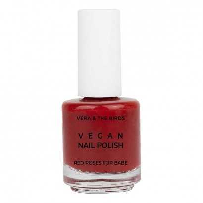 Smalto per unghie Vegan Nail Polish Vera & The Birds Red Roses for Babe (14 ml)-Manicure e pedicure-Verais
