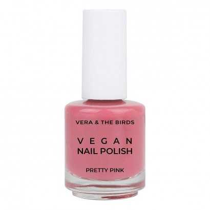 Vernis à ongles Vegan Nail Polish Vera & The Birds Pretty Pink (14 ml)-Manucure et pédicure-Verais
