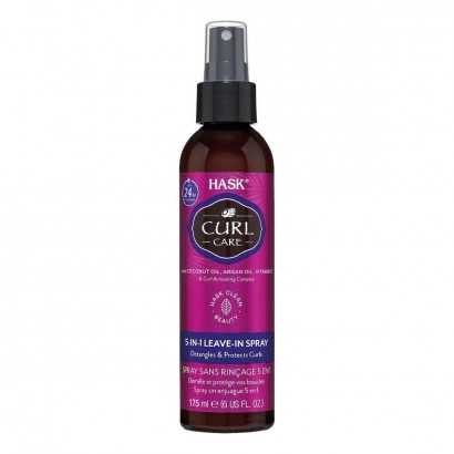 Conditioner Spray HASK Curl Care 5 in 1 Curly Hair (175 ml)-Softeners and conditioners-Verais