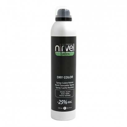 Ansatzspray für graues Haar Green Dry Color Nirvel Green Dry Schwarz (300 ml)-Haarfärbemittel-Verais