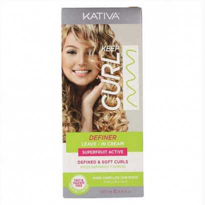 Curl Defining Cream Keep Curl Definer Leave In Kativa (200 ml)-Hair waxes-Verais