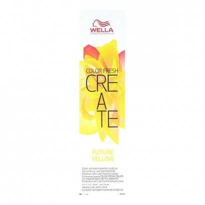 Semi-Permanent Tint Color Fresh Create Future Wella 9819/12 Yellow (60 ml)-Hair Dyes-Verais
