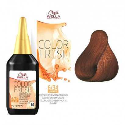 Semi-Permanent Tint Color Fresh Wella 14086 6/34 (75 ml)-Hair Dyes-Verais