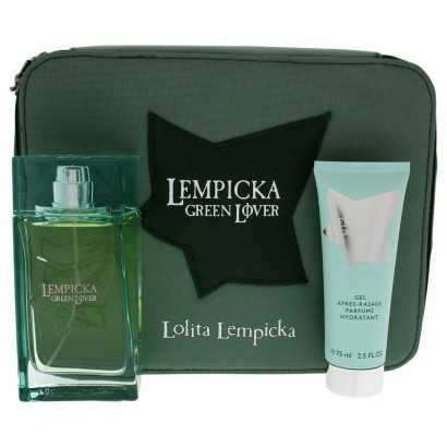 Men's Perfume Set Lempicka Green Lover Lolita Lempicka (3 pcs)-Cosmetic and Perfume Sets-Verais