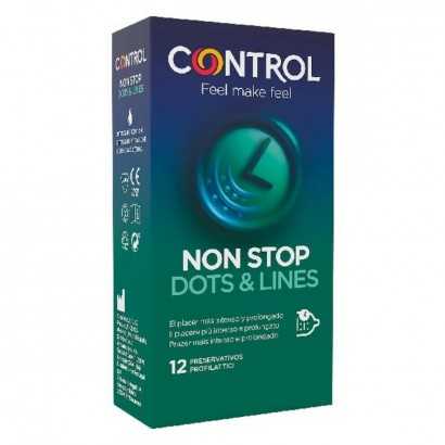 Condoms Non Stop Dots & Lines Control (12 uds)-Condoms-Verais