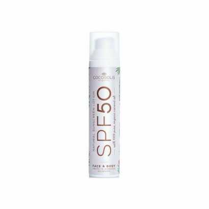 Sun Lotion Natural Face & Body Cocosolis Spf 50 (100 ml)-Protective sun creams for the body-Verais