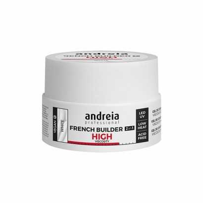 Gel nail polish French Builder High Viscosity Andreia 0BGFW22 White (22 g)-Manicure and pedicure-Verais