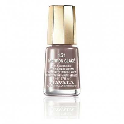 Nail polish Nail Color Cream Mavala 151-marron glace (5 ml)-Manicure and pedicure-Verais