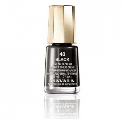 Esmalte de uñas Nail Color Cream Mavala 48-black (5 ml)-Manicura y pedicura-Verais