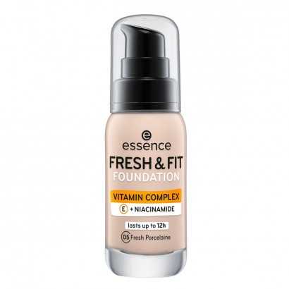 Crème Make-up Base Essence Fresh & Fit 05-fresh porcelaine (30 ml)-Make-up and correctors-Verais