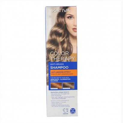 Tinting Shampoo for Blonde hair Color Therapy Kativa Color Therapy (250 ml)-Softeners and conditioners-Verais