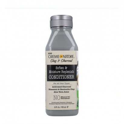 Acondicionador Clay & Charcoal Moisture Replenish Creme Of Nature (355 ml)-Suavizantes y acondicionadores-Verais