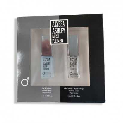 Men's Perfume Set Alyssa Ashley Musk for Men (2 pcs)-Cosmetic and Perfume Sets-Verais
