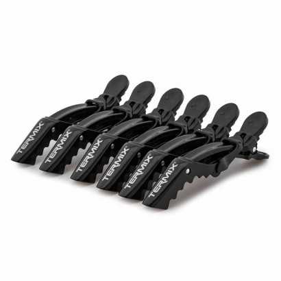 Hair clips Termix Black (6 uds)-Combs and brushes-Verais