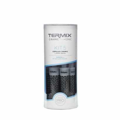 Set of combs/brushes Termix C-Ramic Ionic White (5 pcs)-Combs and brushes-Verais