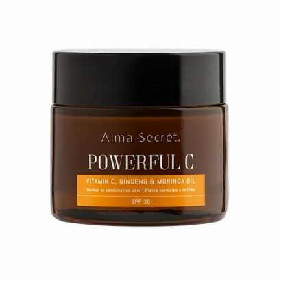 Highlighting Cream Alma Secret Powerful C Anti-ageing Orange SPF 30 (50 ml)-Anti-wrinkle and moisturising creams-Verais