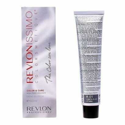 Permanent Anti-Ageing Dye Revlonissimo Revlon Revlonissimo Colorsmetique NMT 8,01 Nº 8.01 (60 ml)-Hair Dyes-Verais