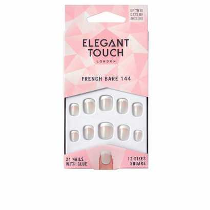 False nails Elegant Touch French Xs 24 Pieces (24 uds)-Manicure and pedicure-Verais