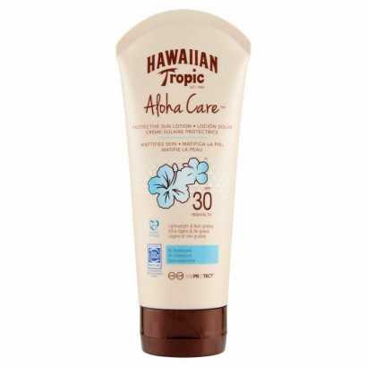 Sun Lotion Hawaiian Tropic Aloha Care SPF 30 Mattifying finish (180 ml)-Protective sun creams for the body-Verais