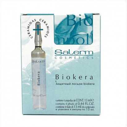 Strengthening Hair Treatment Salerm Biokera (4 x 13 ml)-Hair masks and treatments-Verais