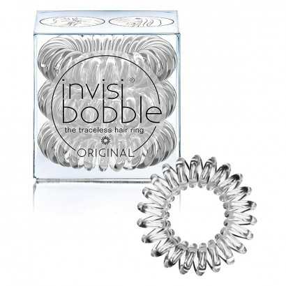Rubber Hair Bands Invisibobble Crystal Clear Transparent (3 Units)-Combs and brushes-Verais