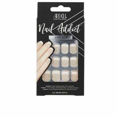 False nails Ardell Nail Addict Classic French (24 pcs)-Manicure and pedicure-Verais
