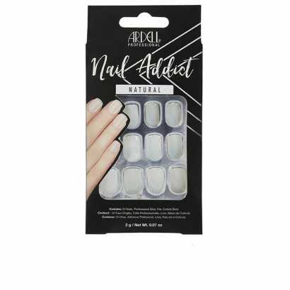 False nails Ardell Nail Addict Natural Squared (24 pcs)-Manicure and pedicure-Verais