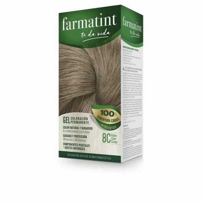 Dauerfärbung Farmatint 8c-Rubio Claro Ceniza Gel-Haarfärbemittel-Verais