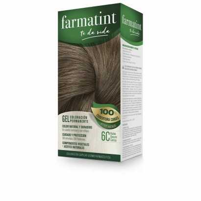 Dauerfärbung Farmatint 6c-Rubio Oscuro Ceniza Gel-Haarfärbemittel-Verais