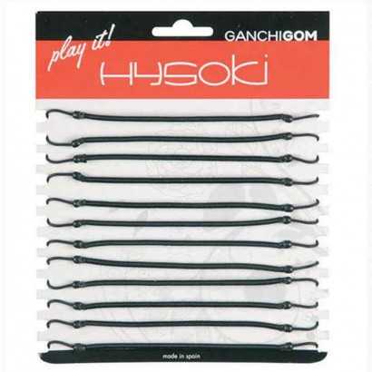 Rubber Hair Bands Hysoki Black Hook-Combs and brushes-Verais