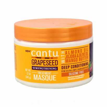 Hair Mask Cantu Grapessed Strengthening (340 g)-Hair masks and treatments-Verais