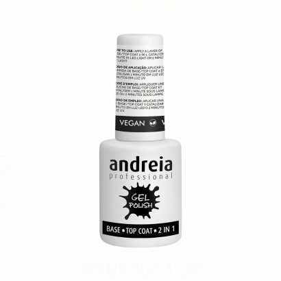 Esmalte de uñas Andreia Gel Polish Base Top Coat 2 en 1 (10,5 ml)-Manicura y pedicura-Verais