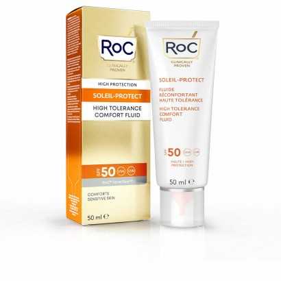 Sun Block Roc High Tolerance Sensitive skin SPF 50 (50 ml)-Protective sun creams for the body-Verais
