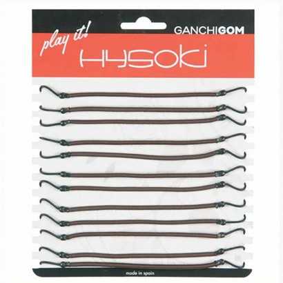 Rubber Hair Bands Hysoki Goma Con Brown Hook-Combs and brushes-Verais